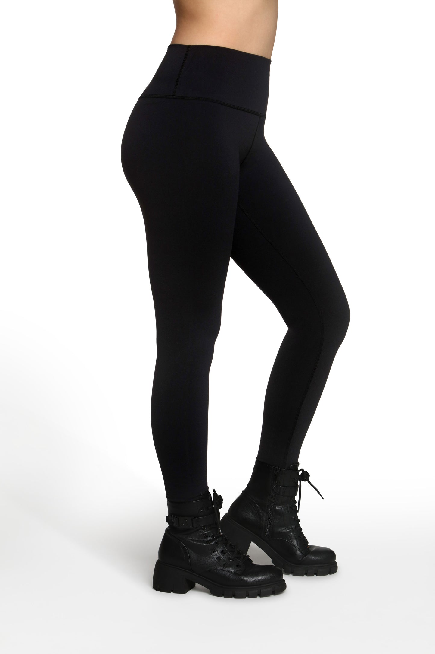 Astra Leggings - Metallic Gray Embroidery