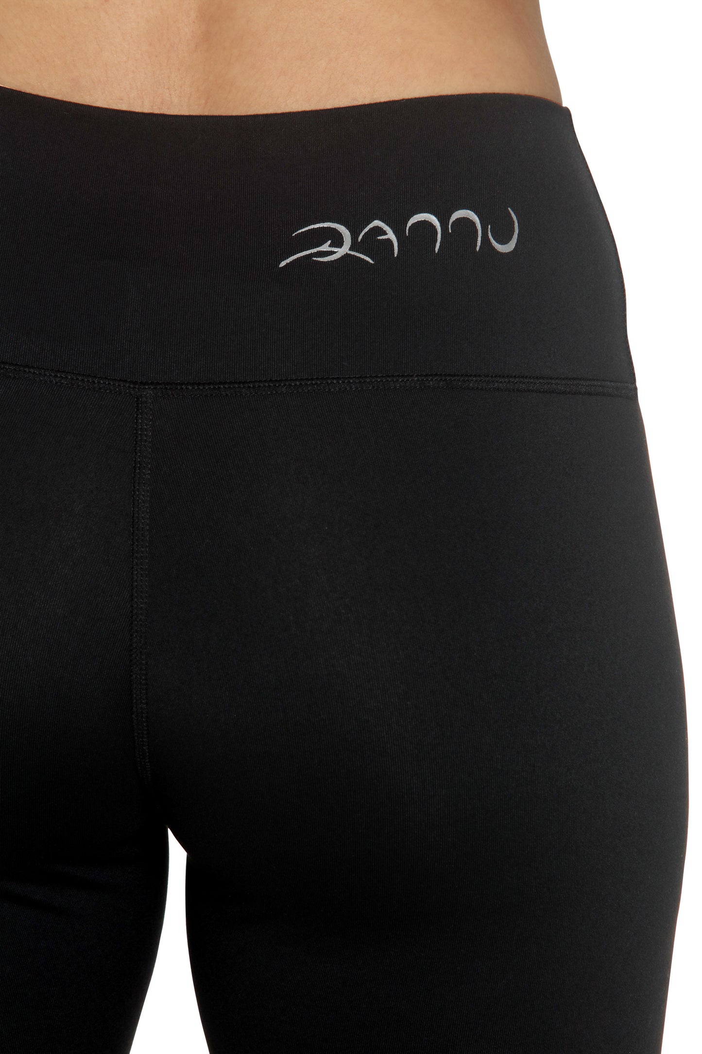 Astra Leggings - Black Metallic Heat Press