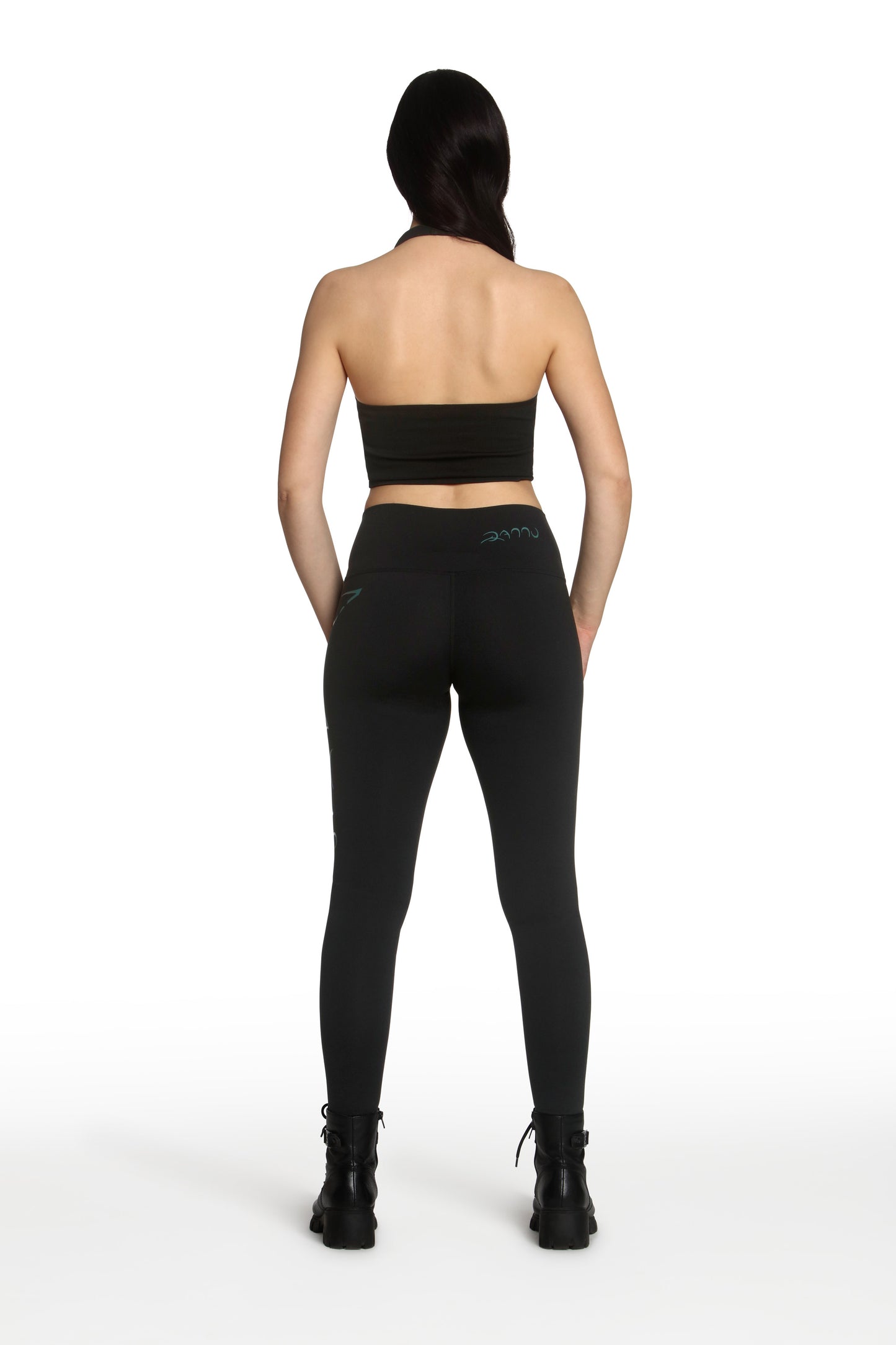 Sparta Leggings - Teal Green Heat Press